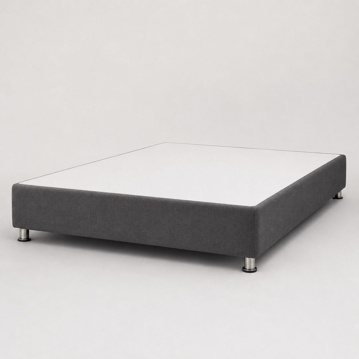 simple-bed-box تخت باکس هتلی ساده طوسی تیره
